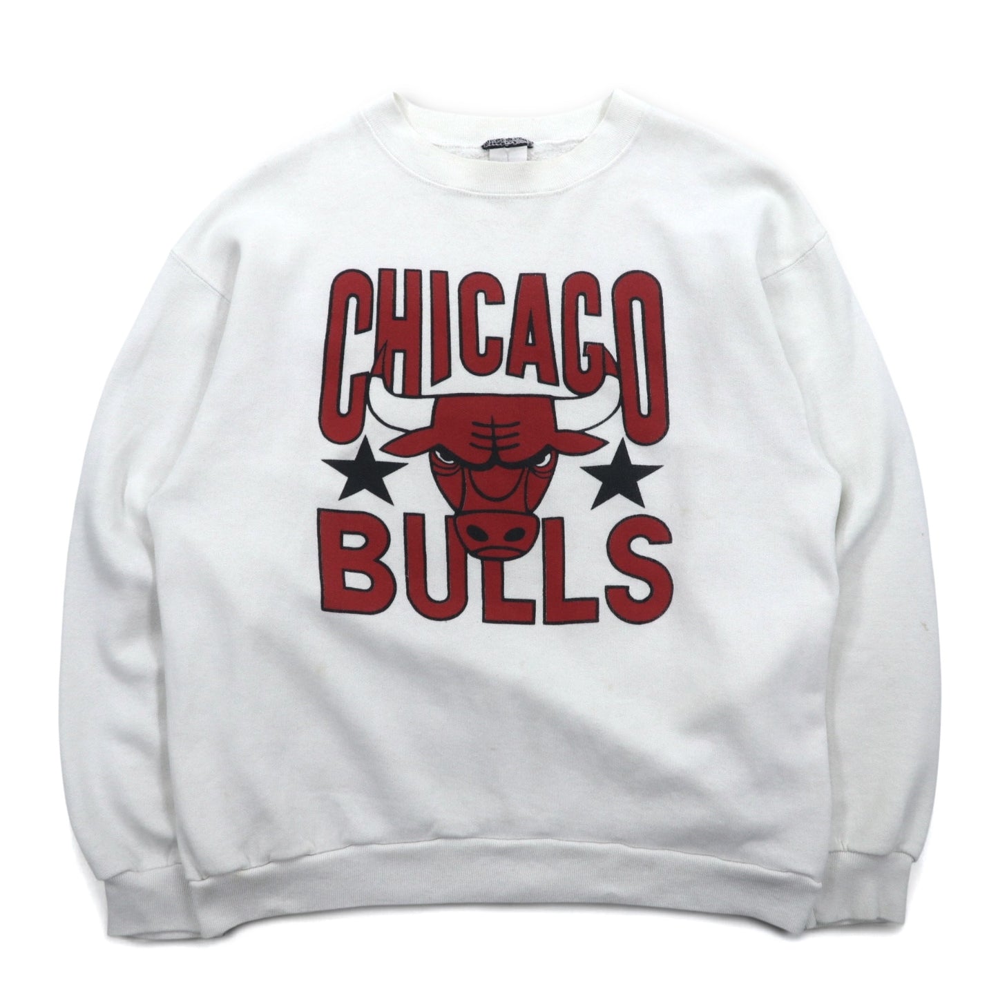 Vintage 90s USA Made Sweatshirt NBA CHICAGO BULLS 90s USA Made Print Sweatshirt L White Chicago Bulls