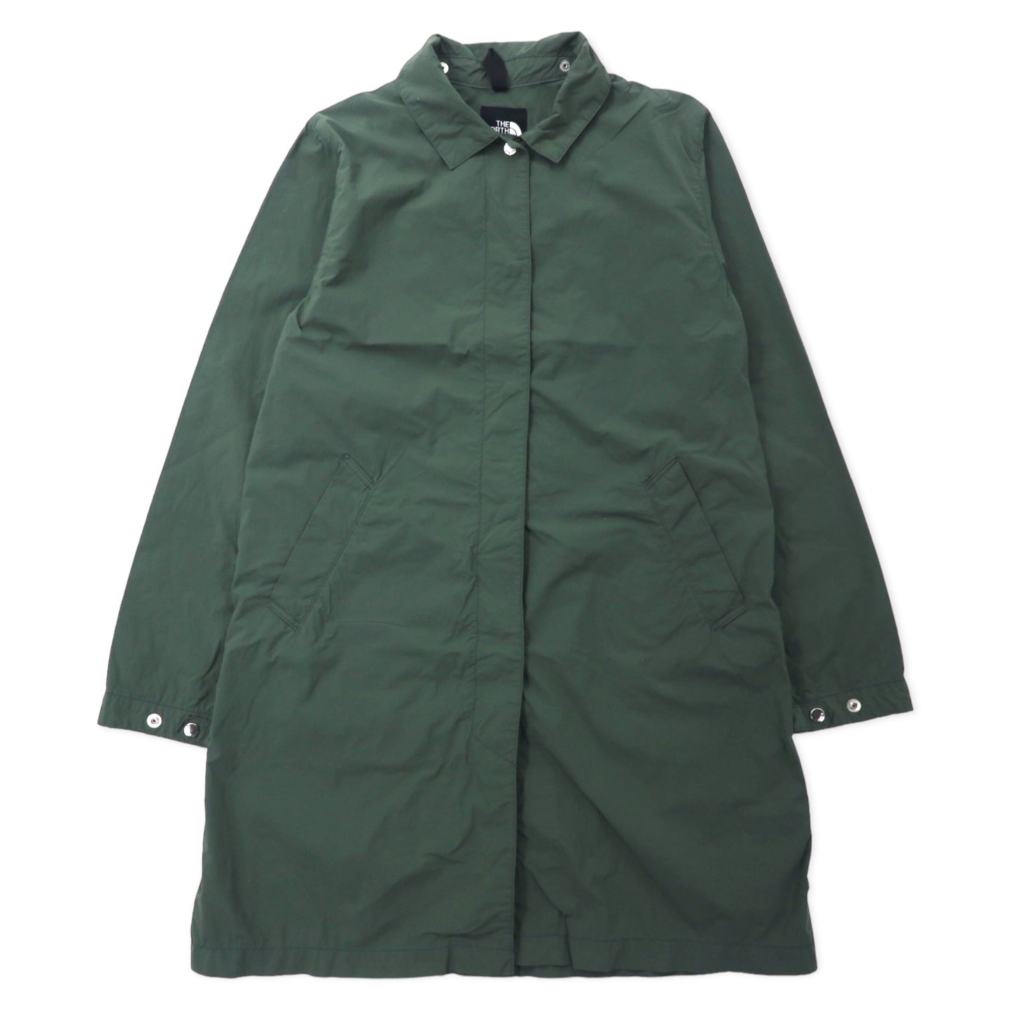 THE NORTH FACE ジャーニーズコート ステンカラーコート M カーキ ナイロン スナップボタン フード着脱式 JOURNEYS TECH COAT NPW21767