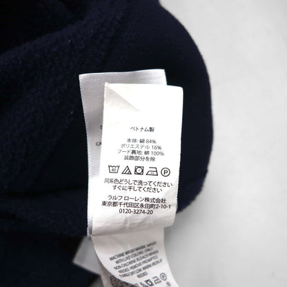 Polo Ralph Lauren リバースウィーブ ジップパーカー 2XL ネイビー スモールポニー刺繡 ビッグサイズ