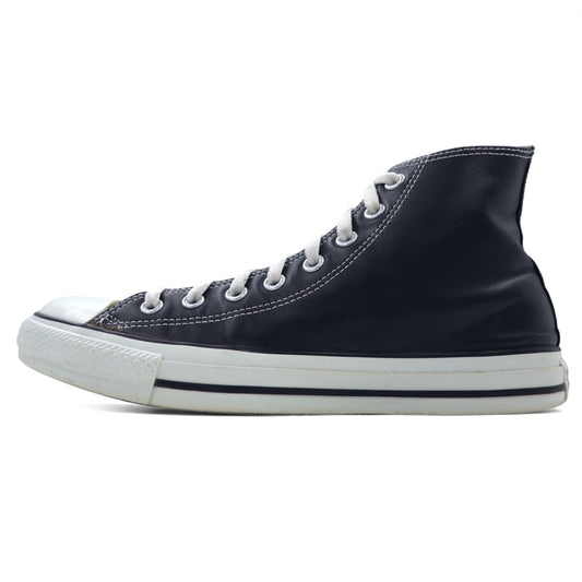 CONVERSE レザー オールスター ハイ ALL STAR HI ハイカット スニーカー 27.5cm ブラック 186616