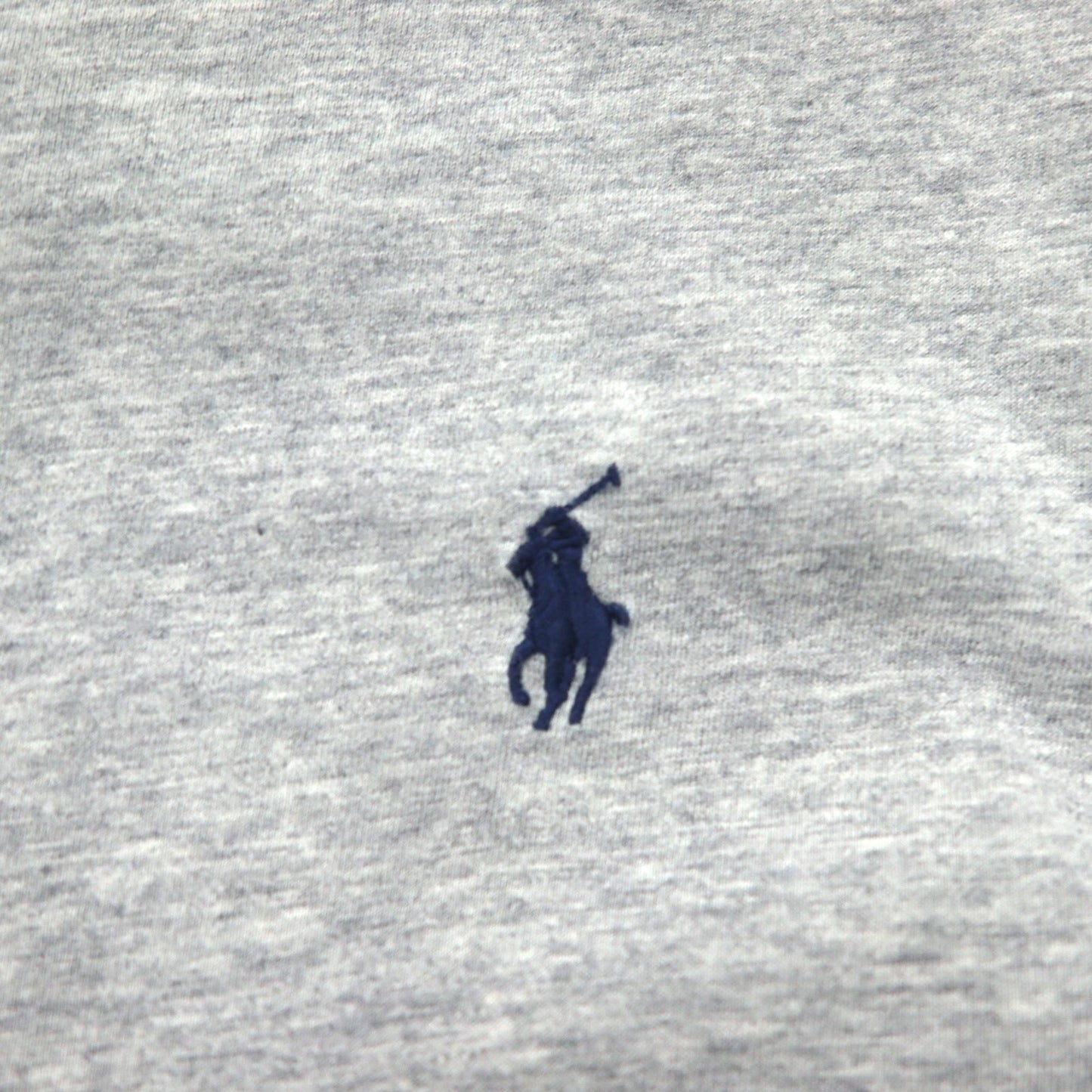 POLO RALPH LAUREN Logo Embroidered T-Shirt, Medium, Gray, Cotton, Stars and Stripes, USA, Small Pony Embroidery