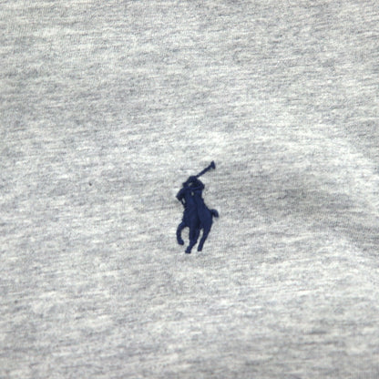 POLO RALPH LAUREN Logo Embroidered T-Shirt, Medium, Gray, Cotton, Stars and Stripes, USA, Small Pony Embroidery