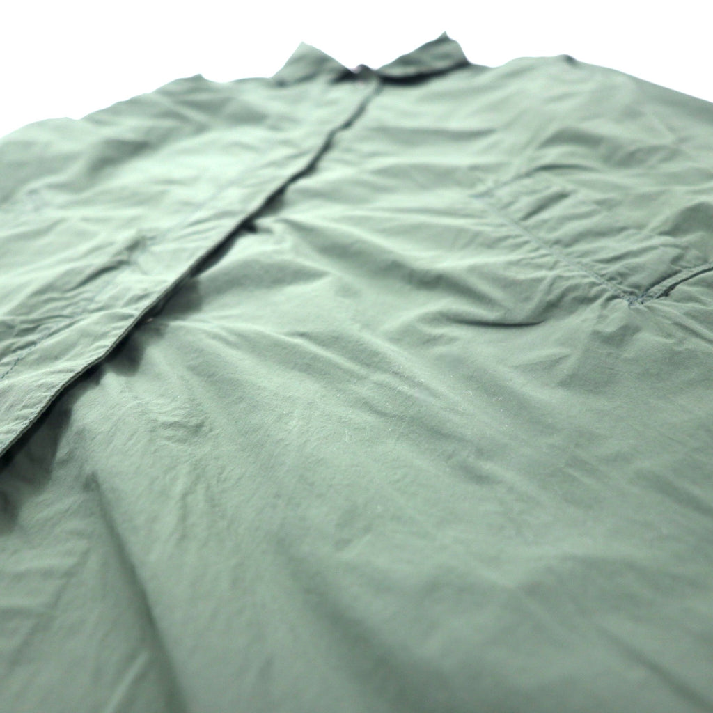 THE NORTH FACE Journeys Coat Stainless Steel Collar Coat M Khaki Nylon Snap Button Hood Detachable JOURNEYS TECH COAT NPW21767