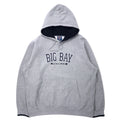 日本然リトテ-古着オンライン-MV SPORT 90年代 リバースウィーブ パーカー XL グレー コットン 裏起毛 パキ綿 BIG BAY MICHIGAN カレッジプリント PRO-WEAVE ビッグサイズ-MV SPORT 90's Reverse Weave Hoodie XL Gray Cotton brushed lining Paki cotton BIG BAY MICHIGAN College Print PRO-WEAVE Big Size