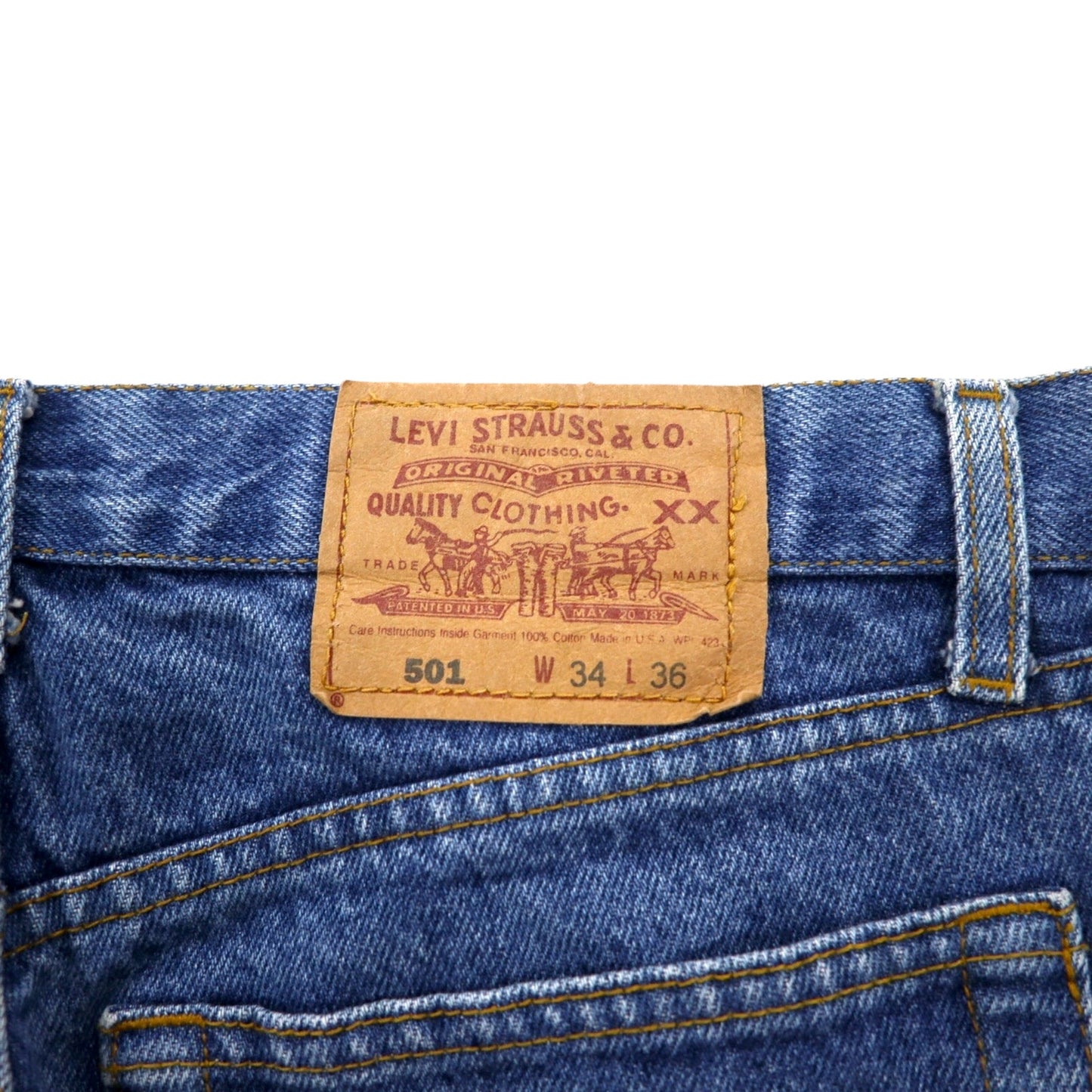 Levi's 90年代 USA製 501 デニムパンツ ジーンズ L インディゴ 501-0658 ボタンフライ