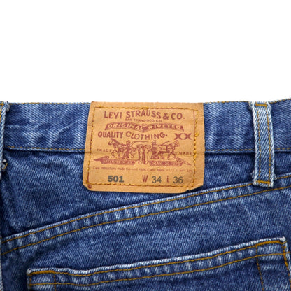 Levi's 90年代 USA製 501 デニムパンツ ジーンズ L インディゴ 501-0658 ボタンフライ