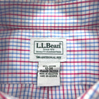 L.L.Bean オックスフォード ボタンダウンシャツ XL ブルー トリコロール チェック ビッグサイズ 形態安定 262253