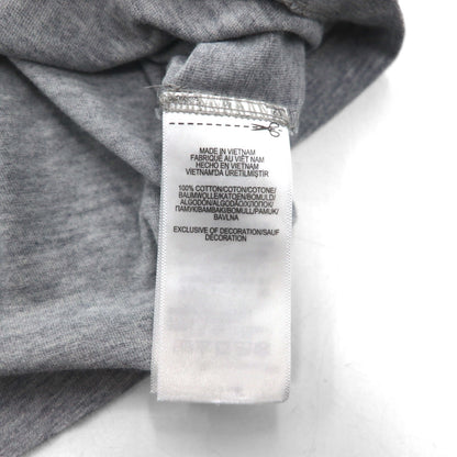 POLO RALPH LAUREN Logo Embroidered T-Shirt, Medium, Gray, Cotton, Stars and Stripes, USA, Small Pony Embroidery