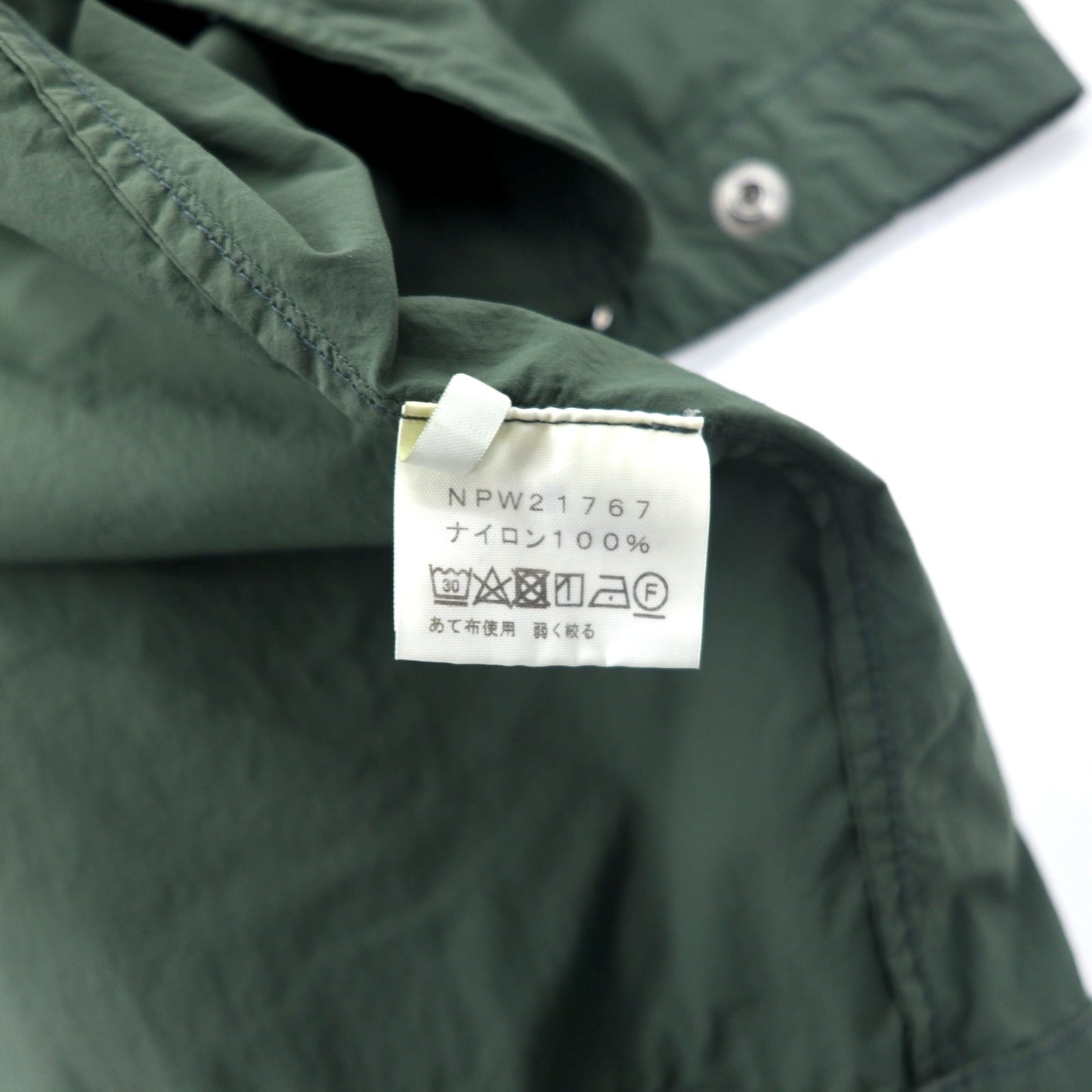 THE NORTH FACE ジャーニーズコート ステンカラーコート M カーキ ナイロン スナップボタン フード着脱式 JOURNEYS TECH COAT NPW21767