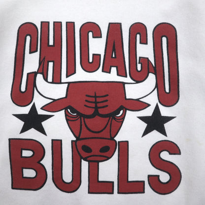 Vintage 90s USA Made Sweatshirt NBA CHICAGO BULLS 90s USA Made Print Sweatshirt L White Chicago Bulls