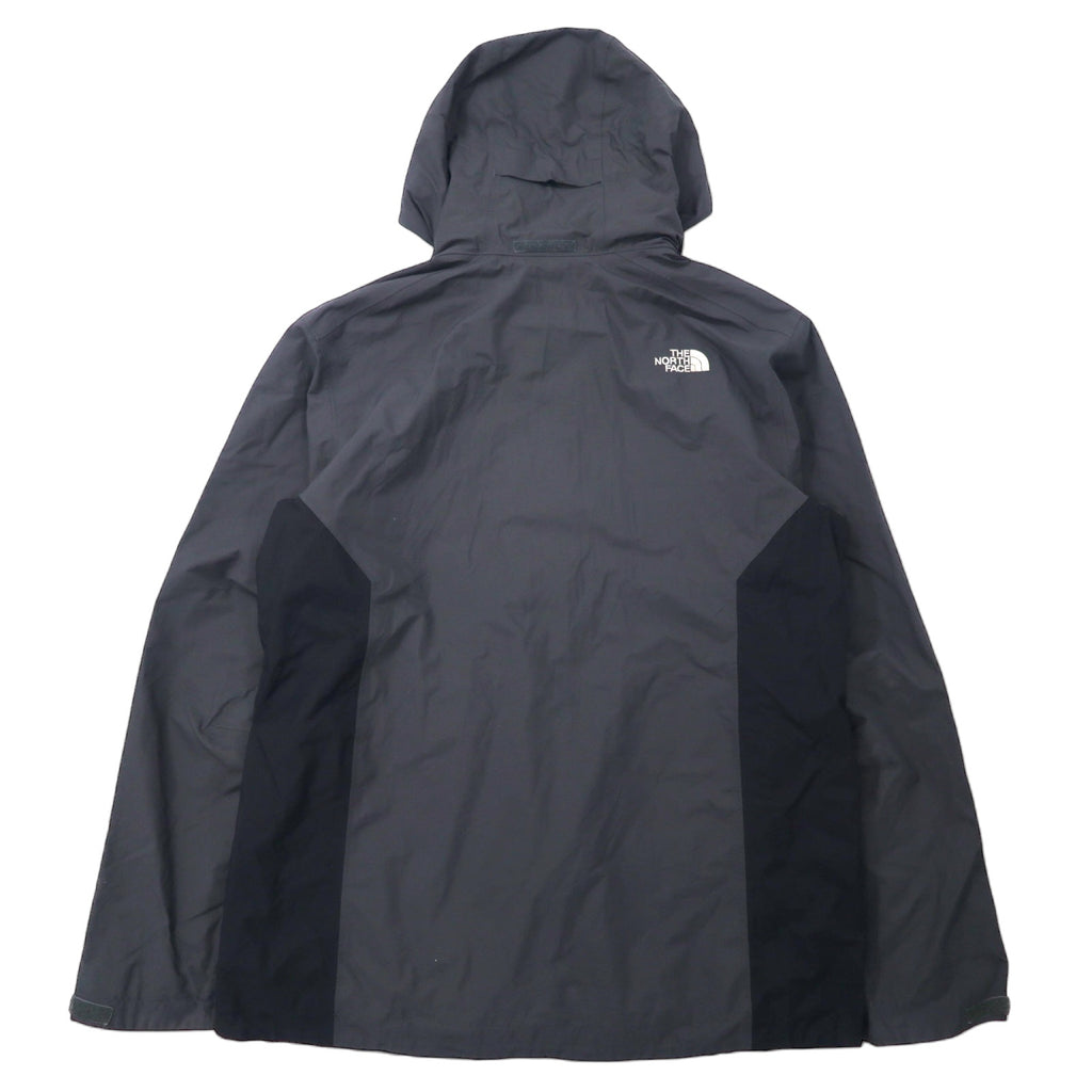THE NORTH FACE Mountain Parka L Gray Nylon HYVENT Waterproof Breathable Zip-in-Zip Double Zip US Design