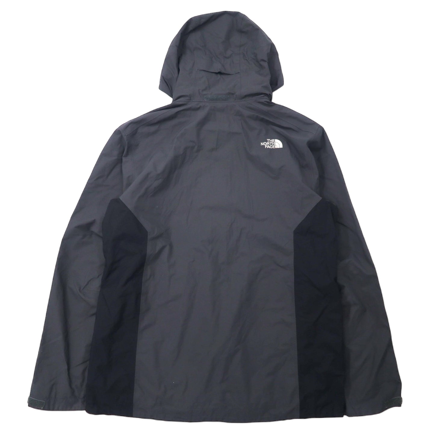 THE NORTH FACE マウンテンパーカー L グレー ナイロン HYVENT 防水 透湿 ジップインジップ搭載 ダブルジップ US企画