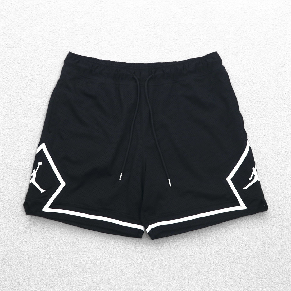 JORDAN BRAND ( NIKE ) ダイヤモンド メッシュ ショートパンツ ハーフパンツ L ブラック ゲームパンツ DM1367-010