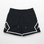 JORDAN BRAND ( NIKE ) ダイヤモンド メッシュ ショートパンツ ハーフパンツ L ブラック ゲームパンツ DM1367-010