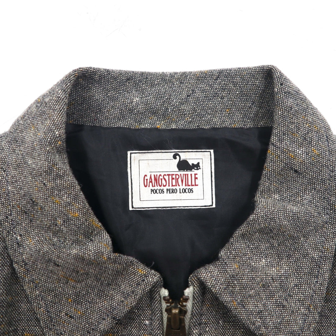 GANGSTERVILLE Made in Japan Zip-Up Harrington Jacket, Size Small, TIME KILLERS Embroidery, GSV-19-AW-16