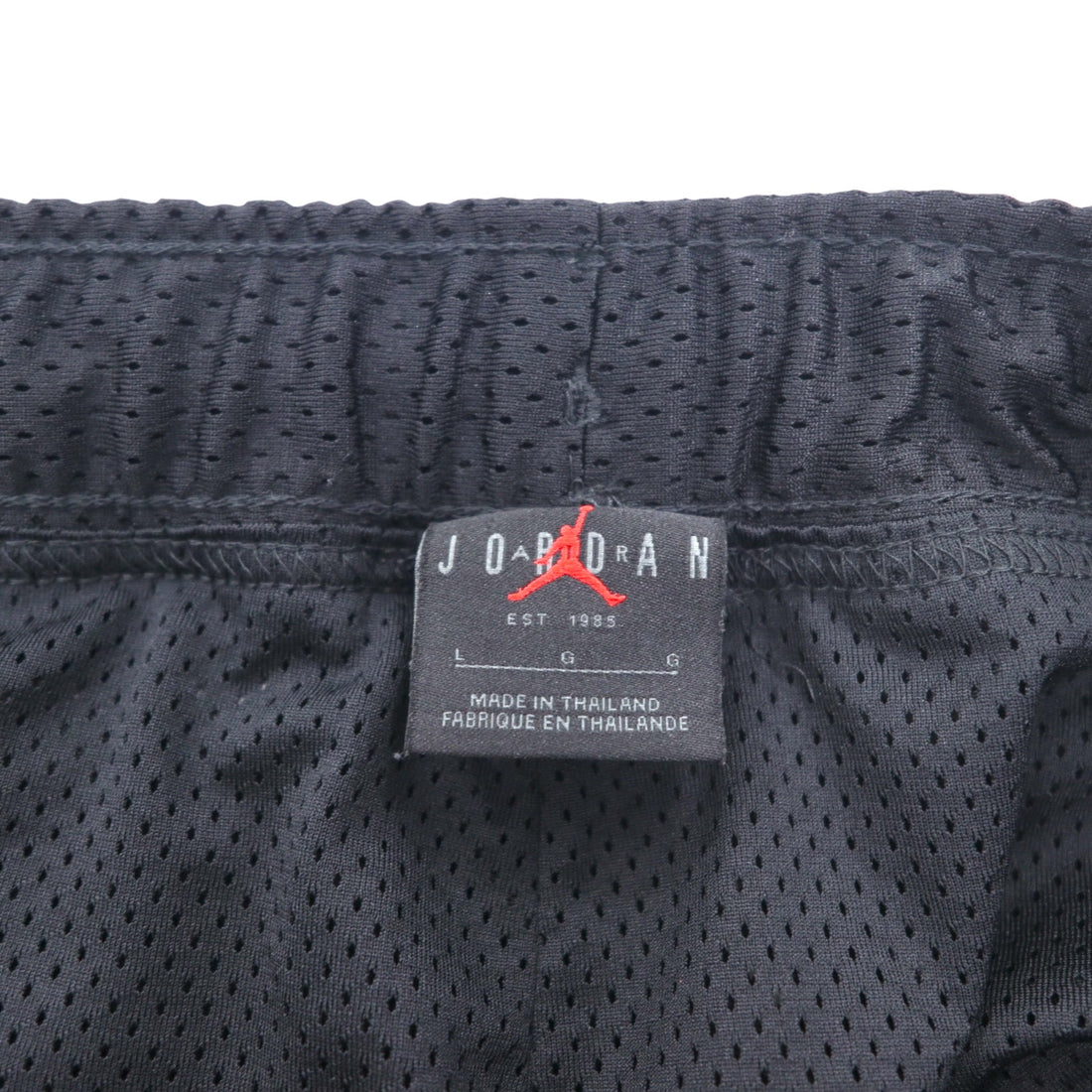 JORDAN BRAND ( NIKE ) ダイヤモンド メッシュ ショートパンツ ハーフパンツ L ブラック ゲームパンツ DM1367-010