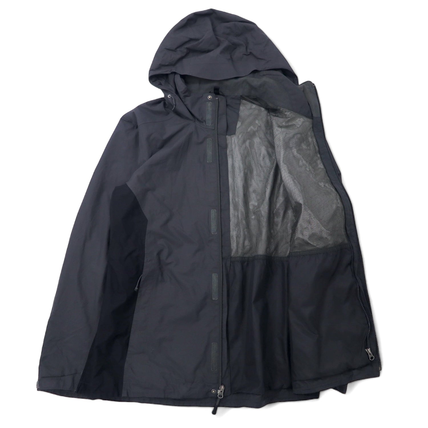 THE NORTH FACE マウンテンパーカー L グレー ナイロン HYVENT 防水 透湿 ジップインジップ搭載 ダブルジップ US企