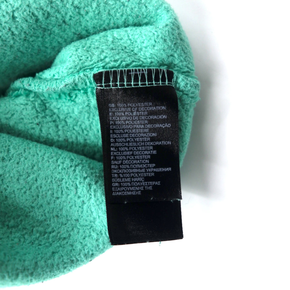 THE NORTH FACE Sherpa Fleece Jacket L Green Polyester Logo Embroidery