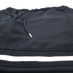 JORDAN BRAND ( NIKE ) ダイヤモンド メッシュ ショートパンツ ハーフパンツ L ブラック ゲームパンツ DM1367-010