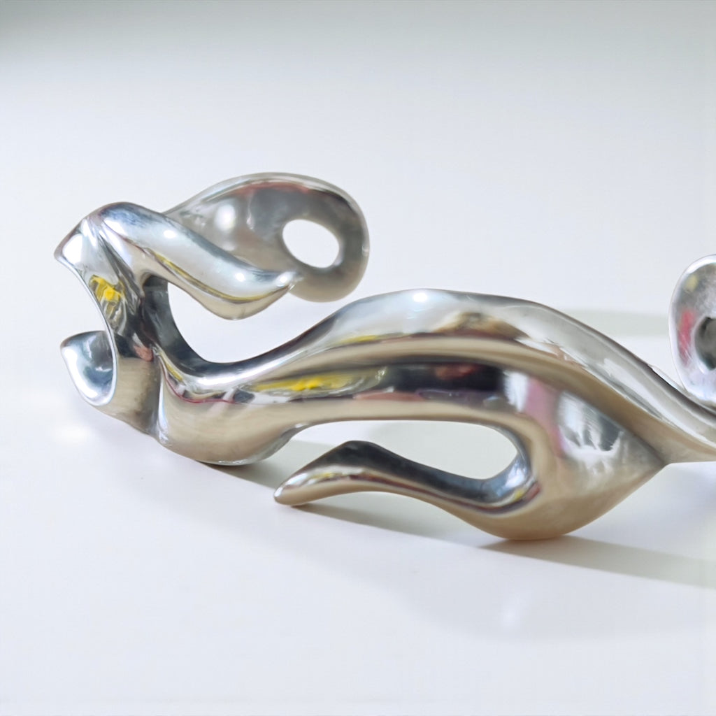 Vintage Sterling Silver Bangle Tribal Design トライバル バングル ファイヤーパターン ブレスレット SILVER 925 ネイティブ