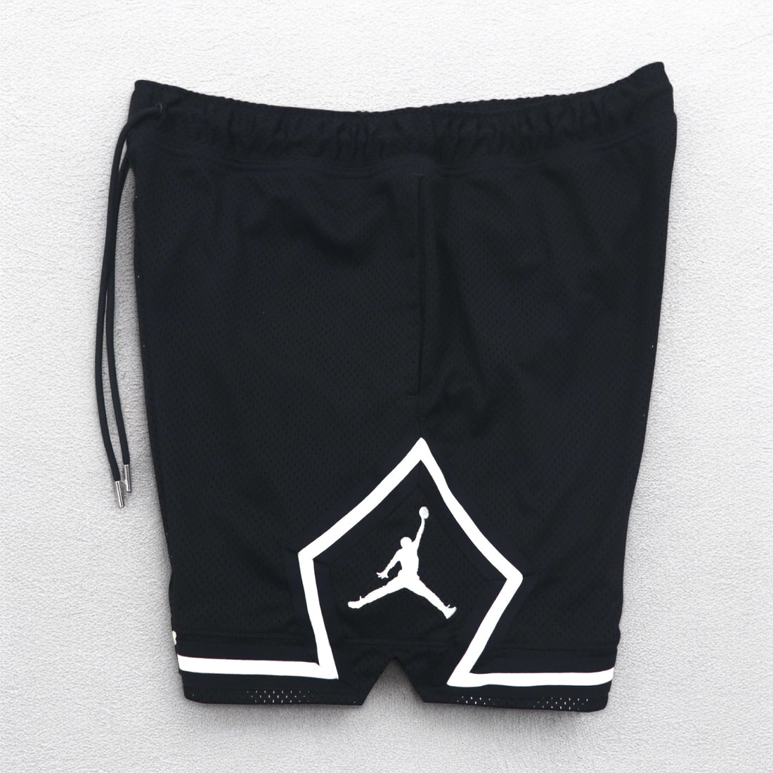 JORDAN BRAND ( NIKE ) ダイヤモンド メッシュ ショートパンツ ハーフパンツ L ブラック ゲームパンツ DM1367-010