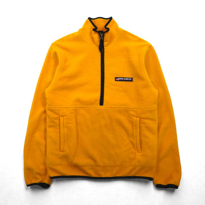 POLO JEANS CO Ralph Lauren 90年代 ハーフジップ フリースジャケット L イエロー カンガルーポケット