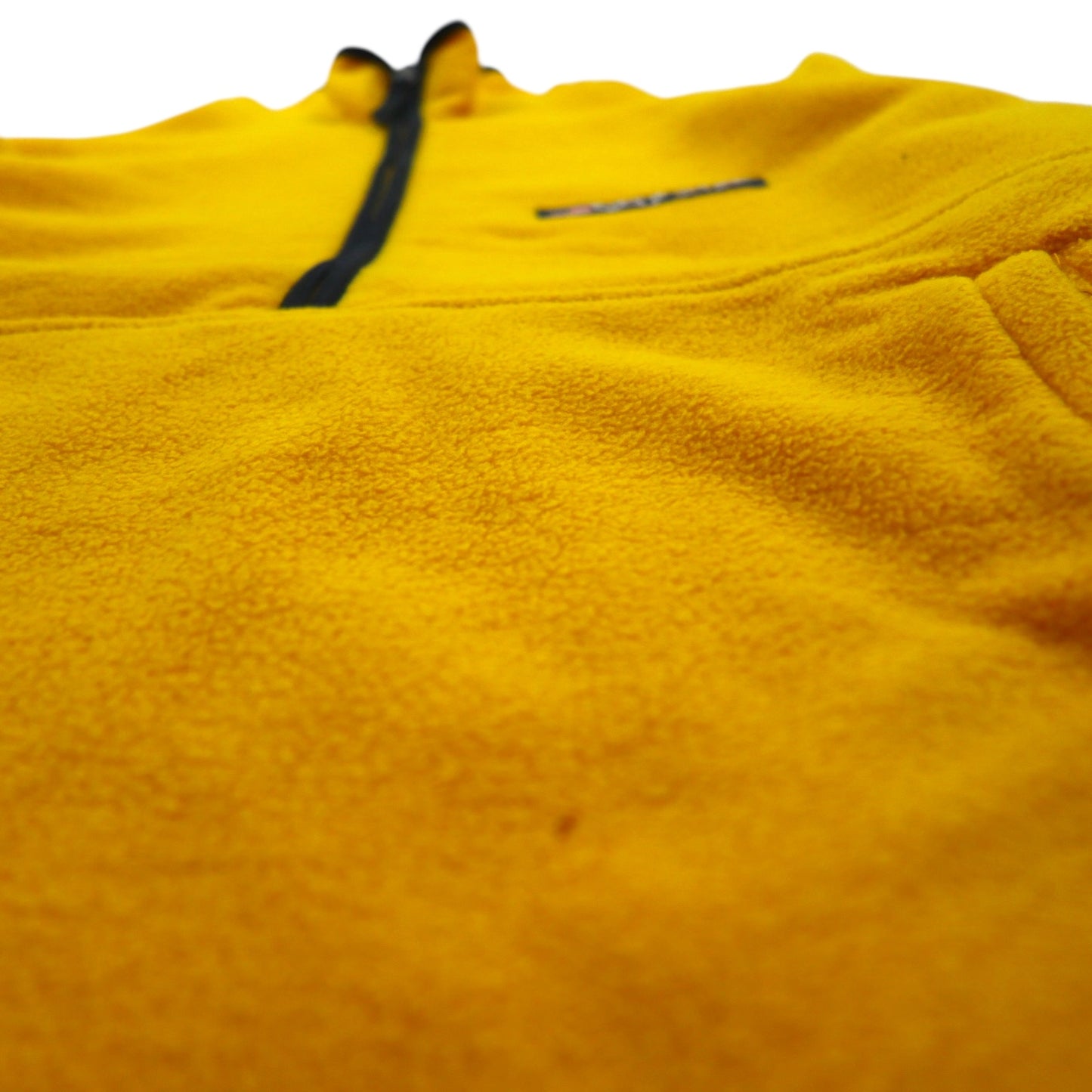 POLO JEANS CO Ralph Lauren 90年代 ハーフジップ フリースジャケット L イエロー カンガルーポケット