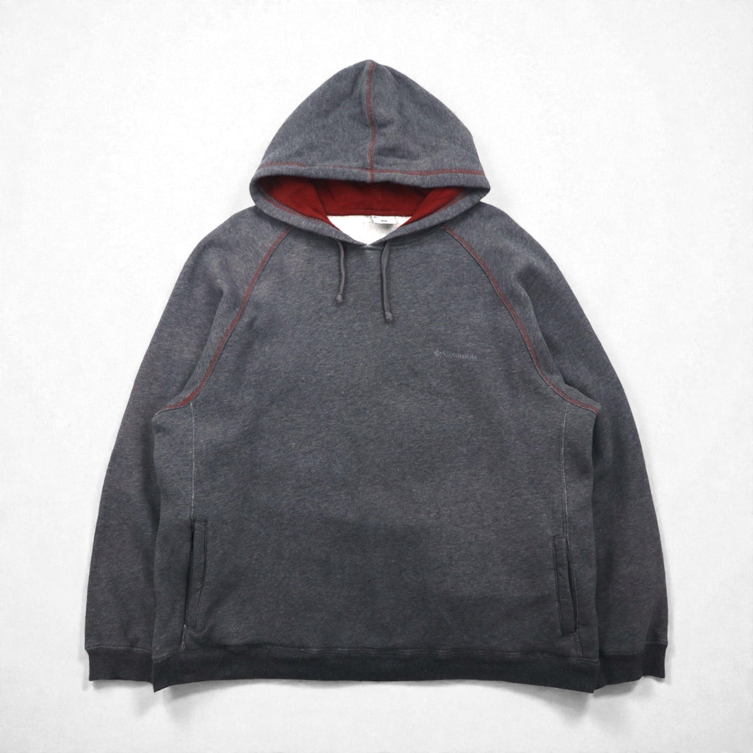 Columbia 00s Pullover Hoodie XL Gray Side Pockets XM6674