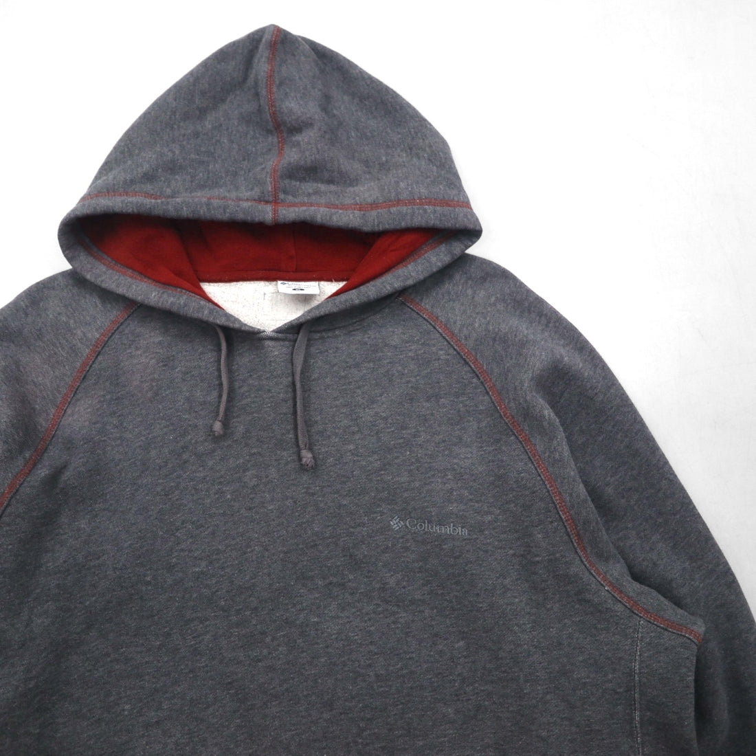 Columbia 00s Pullover Hoodie XL Gray Side Pockets XM6674