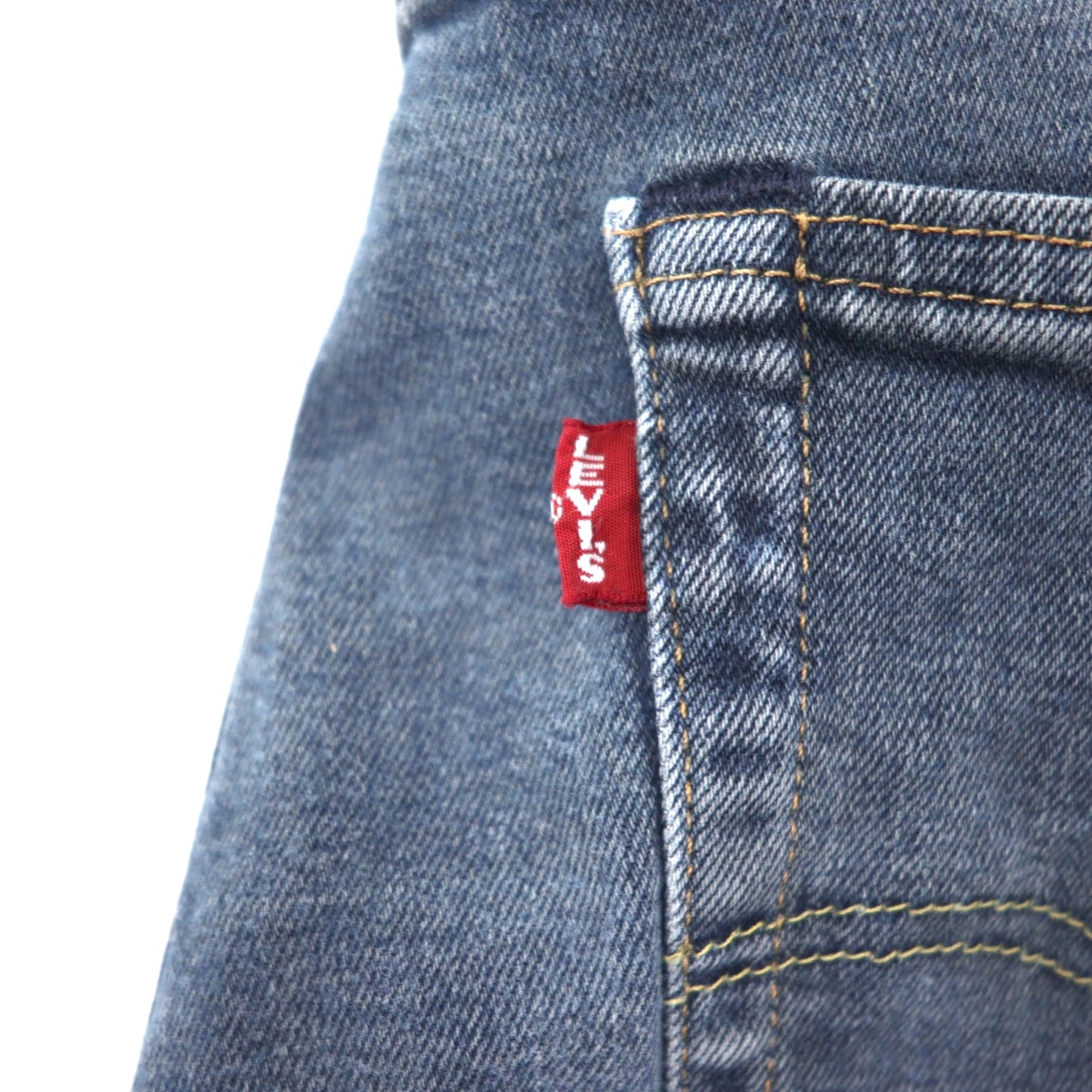 LEVI'S PREMIUM ビッグE 501 デニムパンツ 36 グレー コットン ボタンフライ レザーパッチ 501-3140 ポーランド製