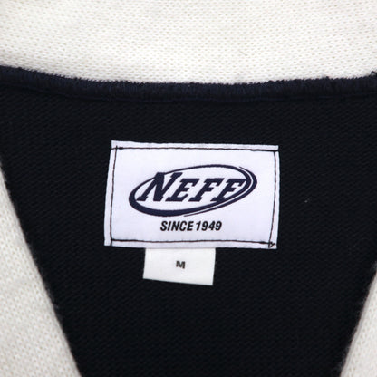 NEFF Vintage Letterman Cardigan, Size M, Black, with Patch Pockets