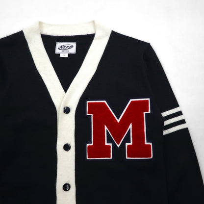 NEFF Vintage Letterman Cardigan, Size M, Black, with Patch Pockets
