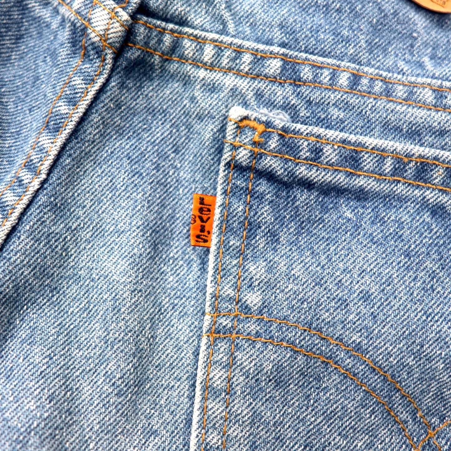 LEVI'S Canada MADE Eurori Vise 619 Orange Tab Denim PANTS 36 Blue