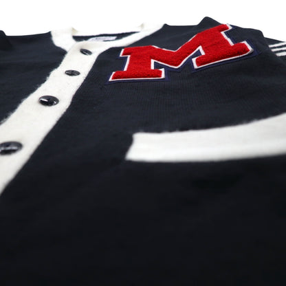 NEFF Vintage Letterman Cardigan, Size M, Black, with Patch Pockets