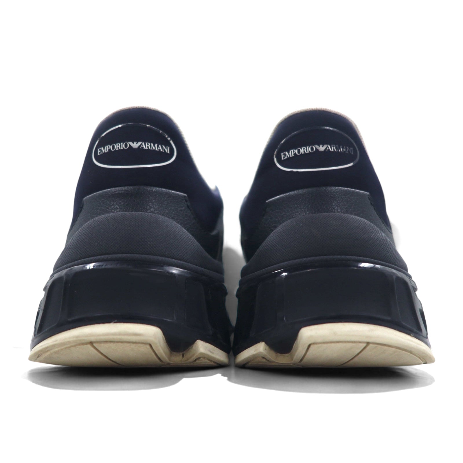 EMPORIO ARMANI スニーカー 26cm ブラック ナイロン レザー X4X647 XN945