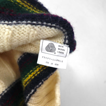 Polo Ralph Lauren 90年代 日本製 チルデン ニット ベスト L 生成り ナチュラル ウール VIRGIN WOOL