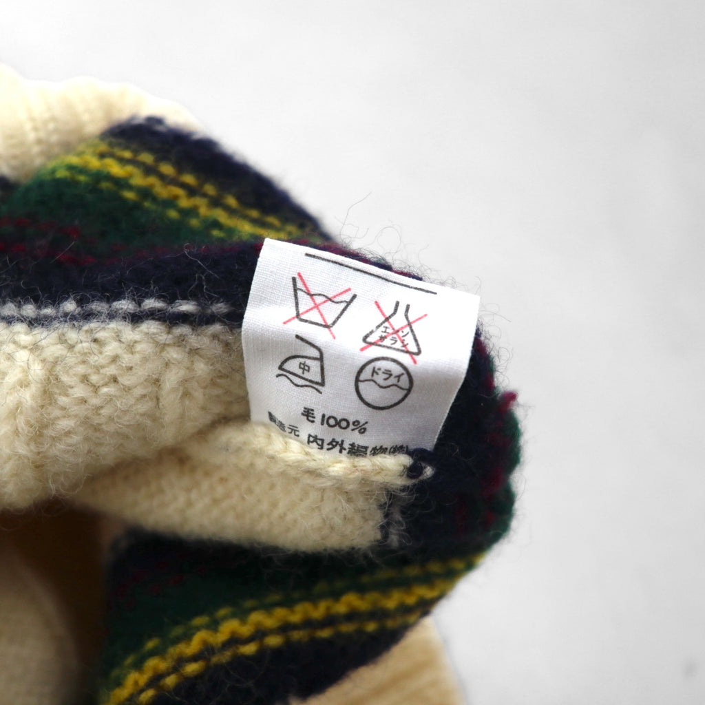 Polo Ralph Lauren 90年代 日本製 チルデン ニット ベスト L 生成り ナチュラル ウール VIRGIN WOOL