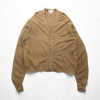 LONDON FOG 80年代 USA製 アクリル ニット Vネック カーディガン 2XL ベージュ アクリル