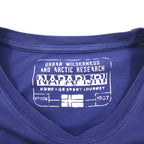 NAPAPIJRI プリント Tシャツ M ネイビー コットン トルコ製
