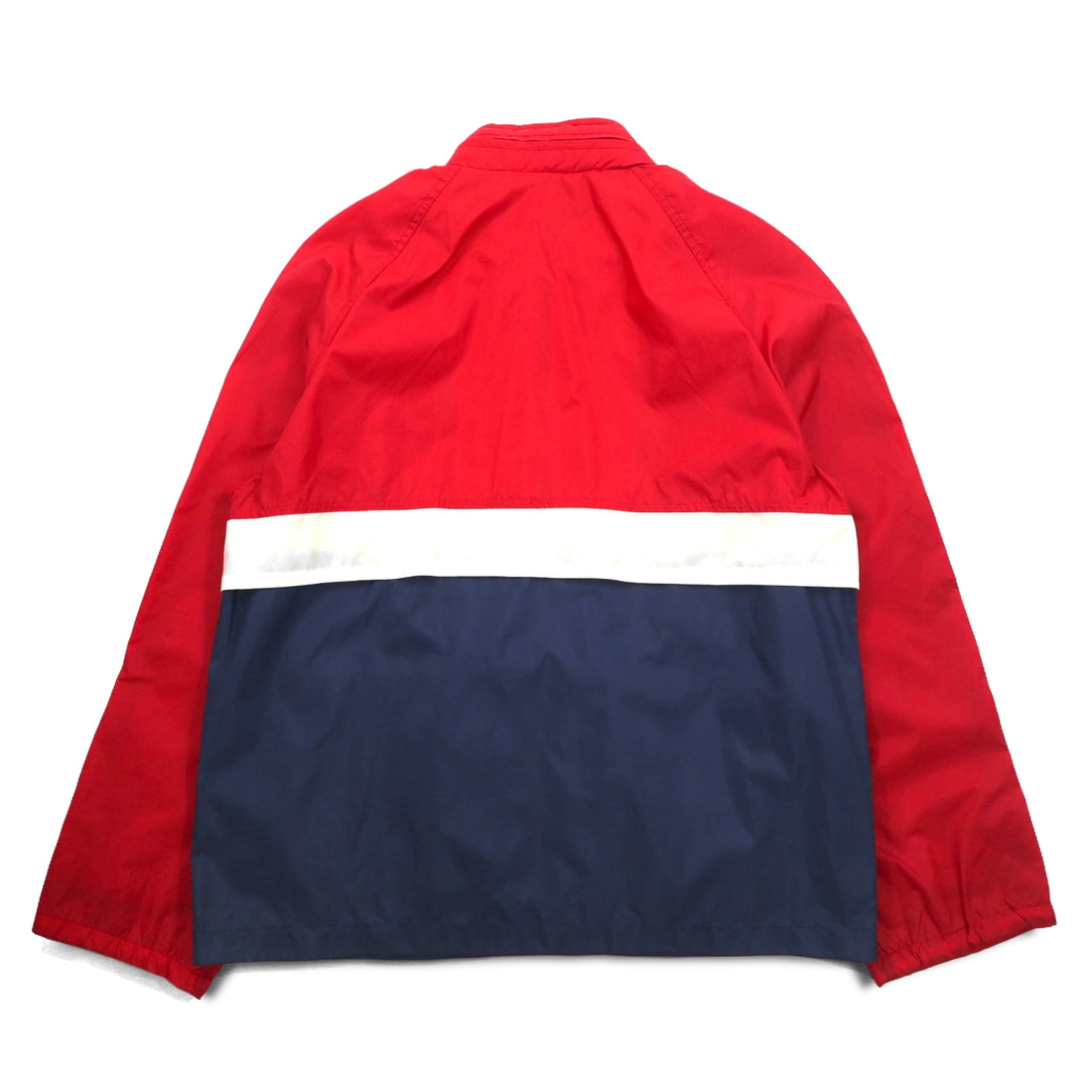 McGREGOR 80's COMPETITORS CLUB Sailing Jacket Nylon Jacket L Red Tricolor Retractable Hood