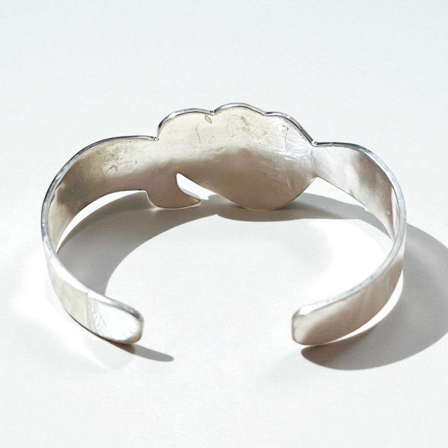 Vintage Mexican Jewelry インレイ バングル シルバー SILVER 925 MEXICO ALPACA メキシカンジュエリー