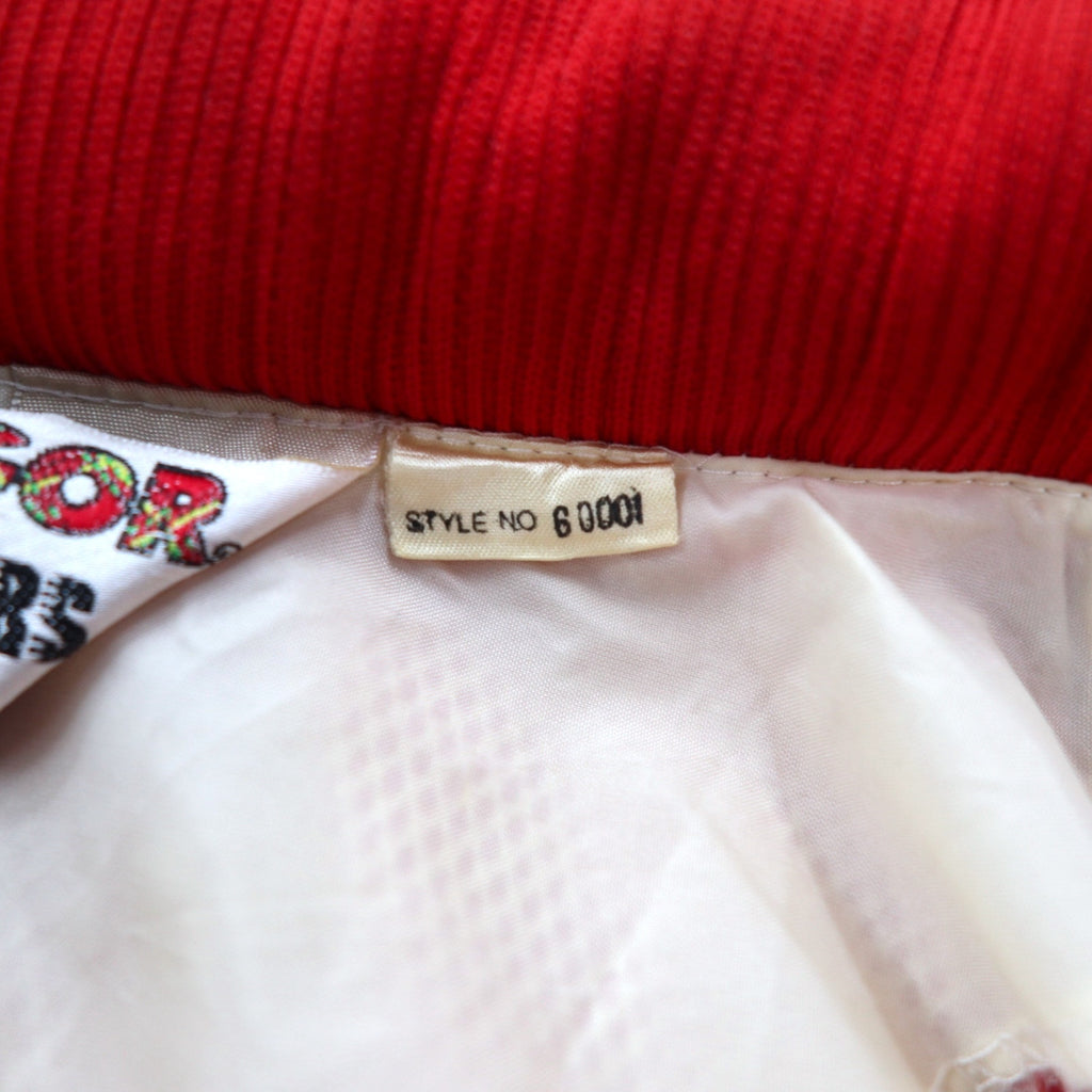 McGREGOR 80's COMPETITORS CLUB Sailing Jacket Nylon Jacket L Red Tricolor Retractable Hood