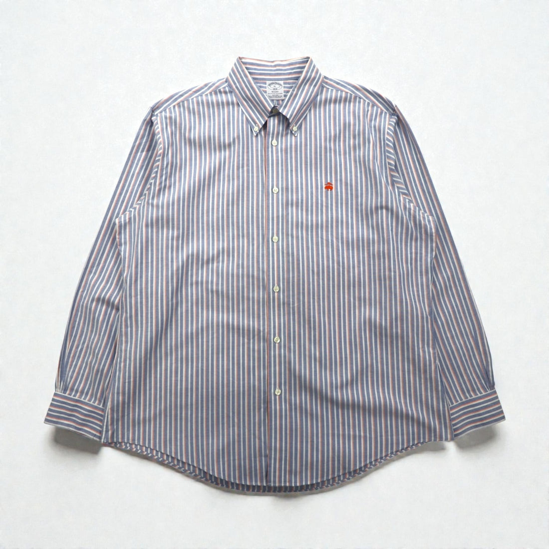 Brooks Brothers Oxford Button-Down Shirt, XL, Blue Regent Stripe, Supima Cotton