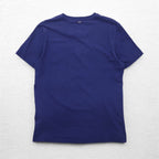 NAPAPIJRI プリント Tシャツ M ネイビー コットン トルコ製