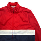McGREGOR 80's COMPETITORS CLUB Sailing Jacket Nylon Jacket L Red Tricolor Retractable Hood