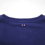 NAPAPIJRI プリント Tシャツ M ネイビー コットン トルコ製