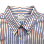 Brooks Brothers Oxford Button-Down Shirt, XL, Blue Regent Stripe, Supima Cotton