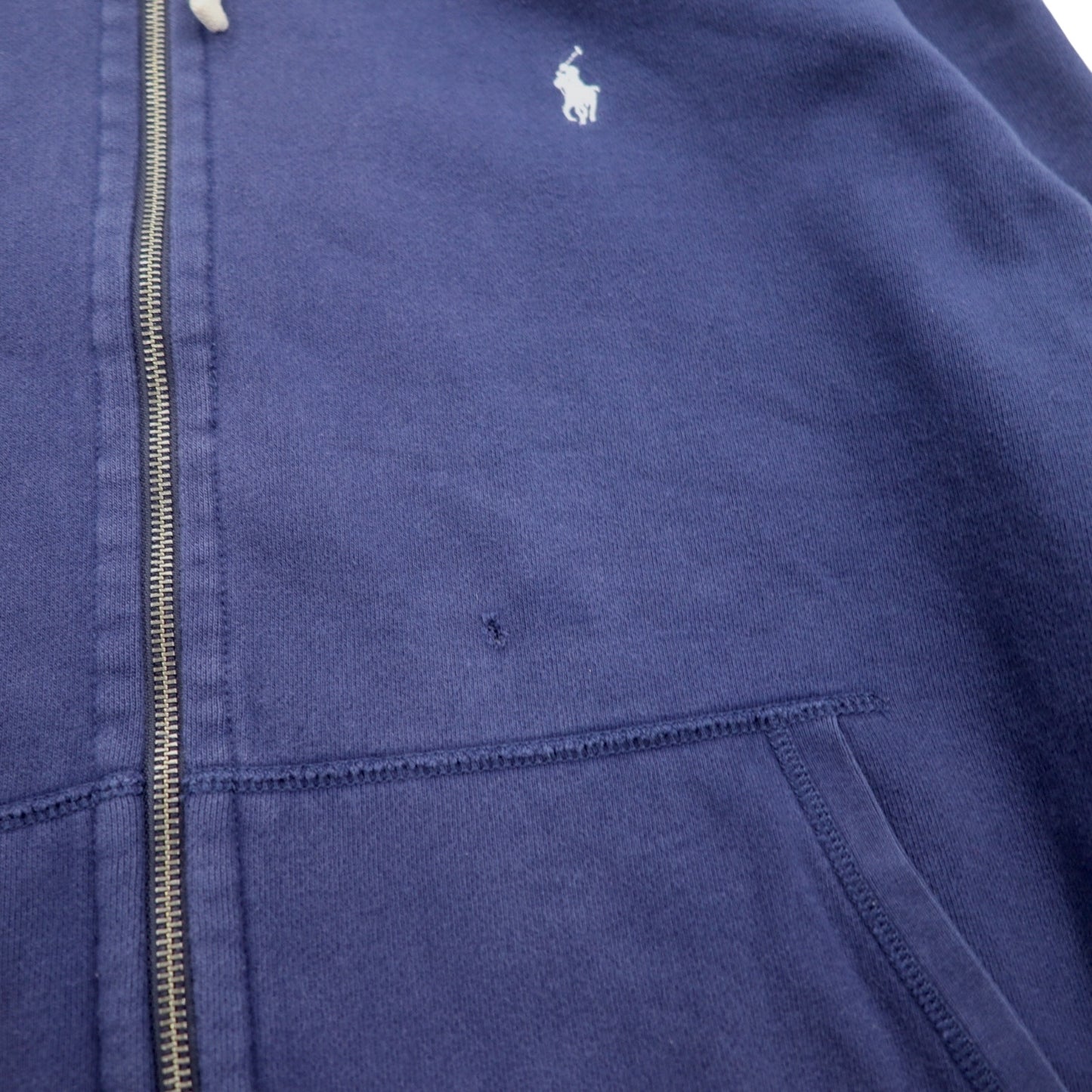 Polo Ralph Lauren リバースウィーブ フルジップパーカー 2XL ネイビー スモールポニー刺繍