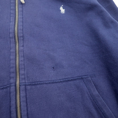 Polo Ralph Lauren リバースウィーブ フルジップパーカー 2XL ネイビー スモールポニー刺繍