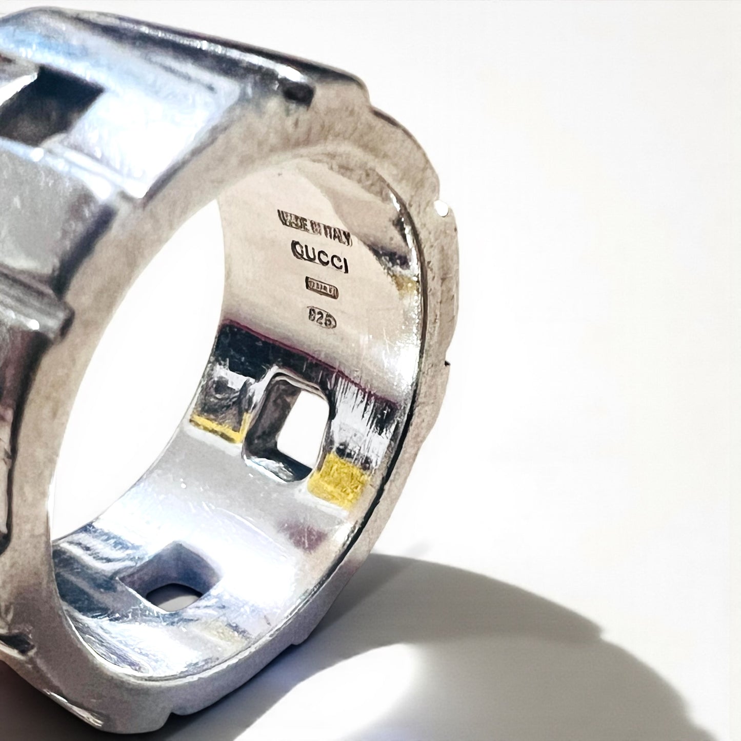 GUCCI モダニスト リング 指輪 22号 ワイド シルバー SILVER 925 イタリア製